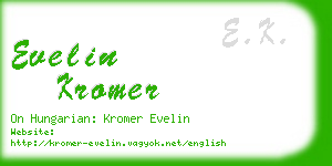 evelin kromer business card